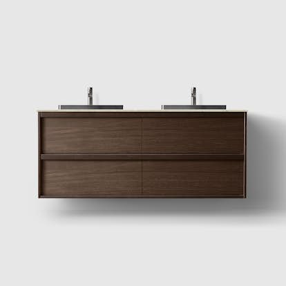 Tvättställsskåp Haven H2/140 med Stenskiva och Handfat