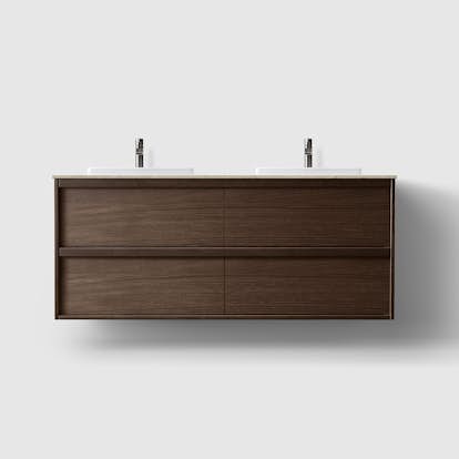 Tvättställsskåp Haven H2/140 med Stenskiva och Handfat