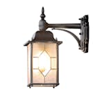 Vegglampe Gnosjö Konstsmide Milano Ned E27 Sort/sølv