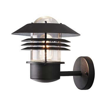 Vegglampe Gnosjö Konstsmide Modena Opp E27 Sort 21x25x23