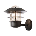 Vegglampe Gnosjö Konstsmide Modena Opp E27 Sort 22x26x24