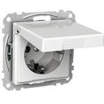 Stikkontakt Schneider Electric Exxact 1-Veis Med Lock