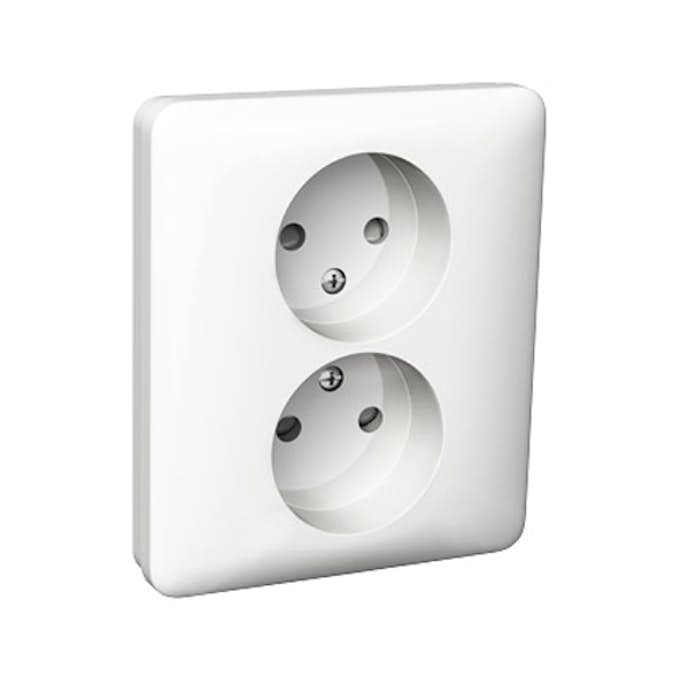 Stikkontakt Schneider Electric Exxact Primo 2-Veis