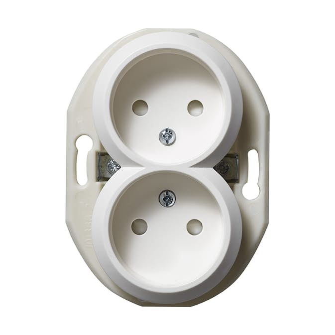 Stikkontakt Schneider Electric Renova 2-Veis Ujordet