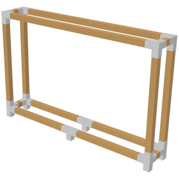 Vedstativ PLUS 188x286 cm