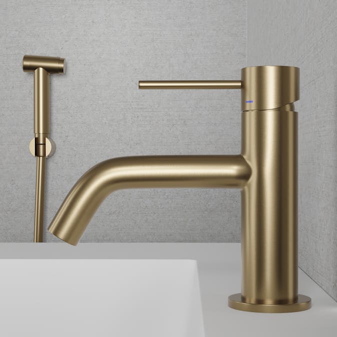 Servantbatteri Scandtap Steel Voyage med Sidedusj