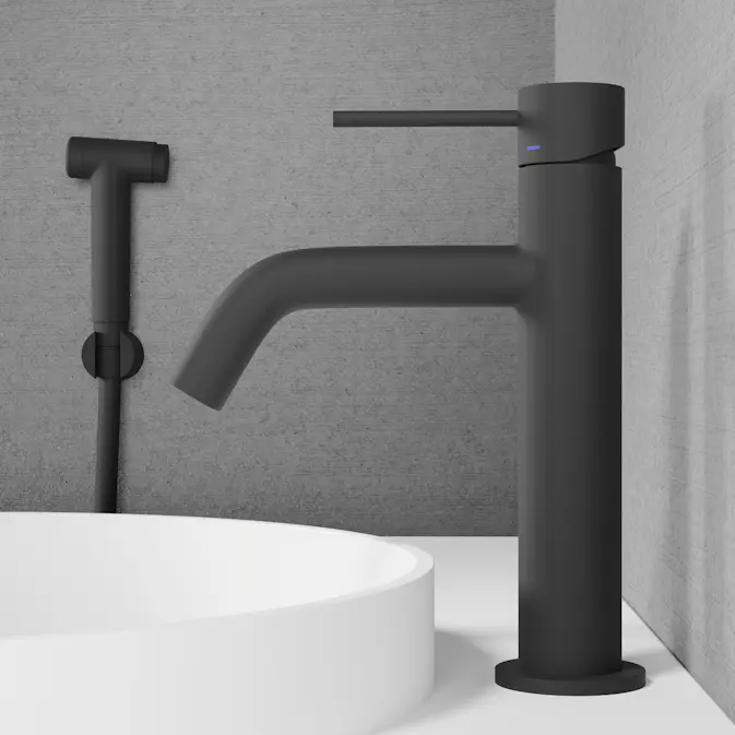 Servantbatteri Scandtap Steel Voyage Medium med Sidedusj