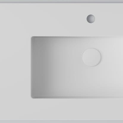 Bänkskiva INR Wave med 2 Tvättställ och hål för Blandare