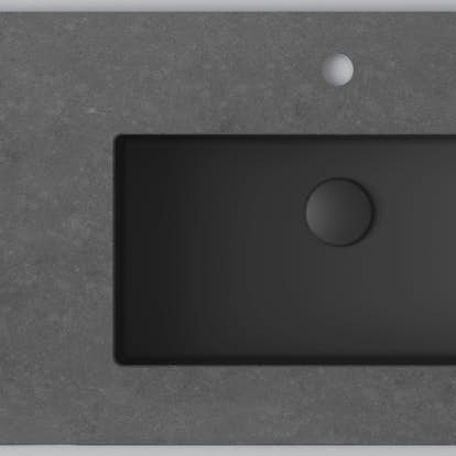 Bänkskiva INR Wave med 1 Tvättställ och hål för Blandare