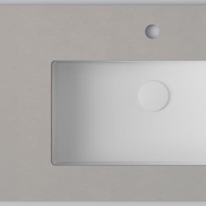 Bänkskiva INR Wave med 2 Tvättställ och hål för Blandare