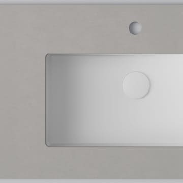 Bänkskiva INR Wave med 1 Tvättställ och hål för Blandare