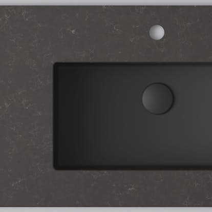 Bänkskiva INR Wave med 1 Tvättställ och hål för Blandare