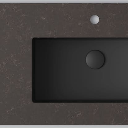 Bänkskiva INR Wave med 1 Tvättställ och hål för Blandare