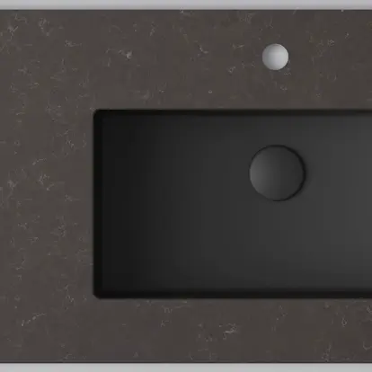 Bänkskiva INR Wave med 1 Tvättställ och hål för Blandare