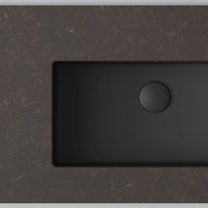 Bänkskiva INR Wave med 1 Tvättställ utan hål för Blandare