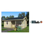 Anneks Palmako Sandra 21,5+3,7 m2 med Shingel, Papp og Spiker