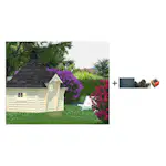 Grillhytte Palmako Eva 8,7 m2 med Shingel, Papp og Spiker