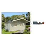 Anneks Palmako Helena 15,1 m2 med Shingel, Papp og Spiker