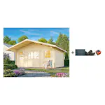 Anneks Palmako Helena 18,6 m2 med Shingel, Papp og Spiker