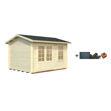 Anneks Palmako Iris 9,6 m2 med Shingel, Papp og Spiker