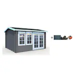 Anneks Palmako Iris 11,1 m2 med Shingel, Papp og Spiker