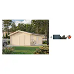 Garasjebod Palmako Roger 27,7 m2 Dobbel Treport med Shingel, Papp og Spiker