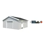 Garasje Palmako Andre 28,5 m2 m/Leddport med Shingel, Papp og Spiker