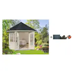 Lysthus Palmako Veronica 2 6,9 m2 med Shingel, Papp og Spiker