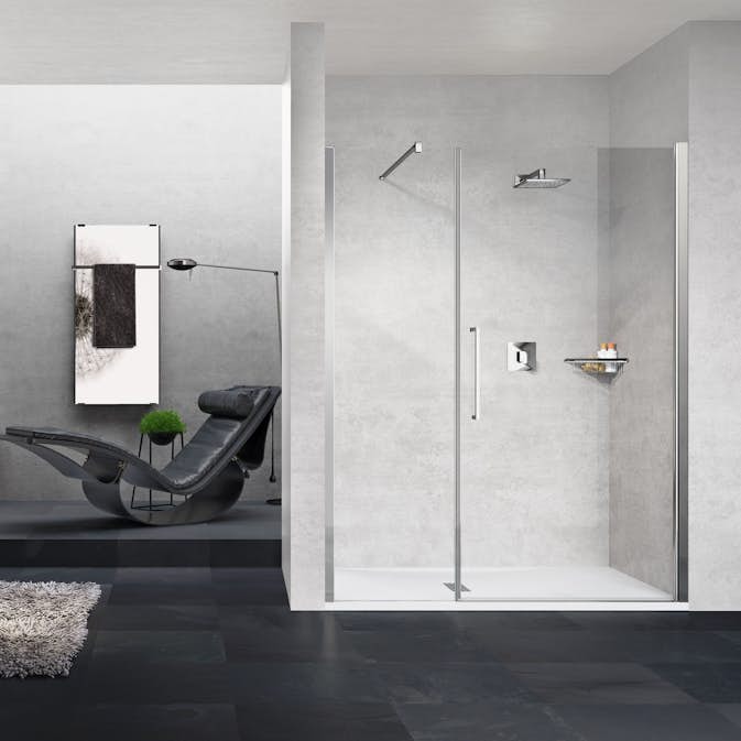 Slagdør Novellini Young 2.0 G+F m/fastfelt på Linje