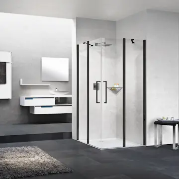 Slagdør Novellini Young 2.0 A m/fastfelt