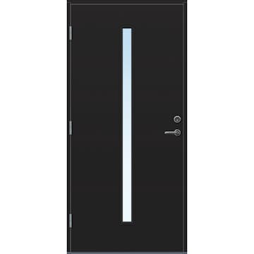 Ytterdør Bygg1 Hovdeby Frostet glass