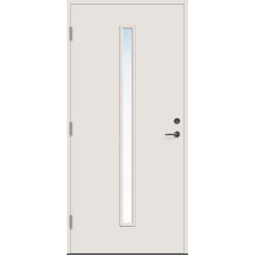 Ytterdør Bygg1 Hovdeby Frostet glass