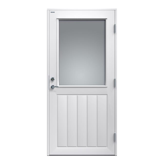 Ytterdør Diplomat GLASS12 Hvit Klart Glass