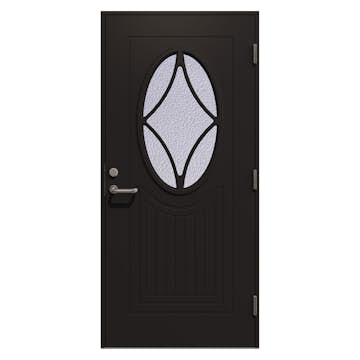 Ytterdør Gilje Solveig Katedralglass