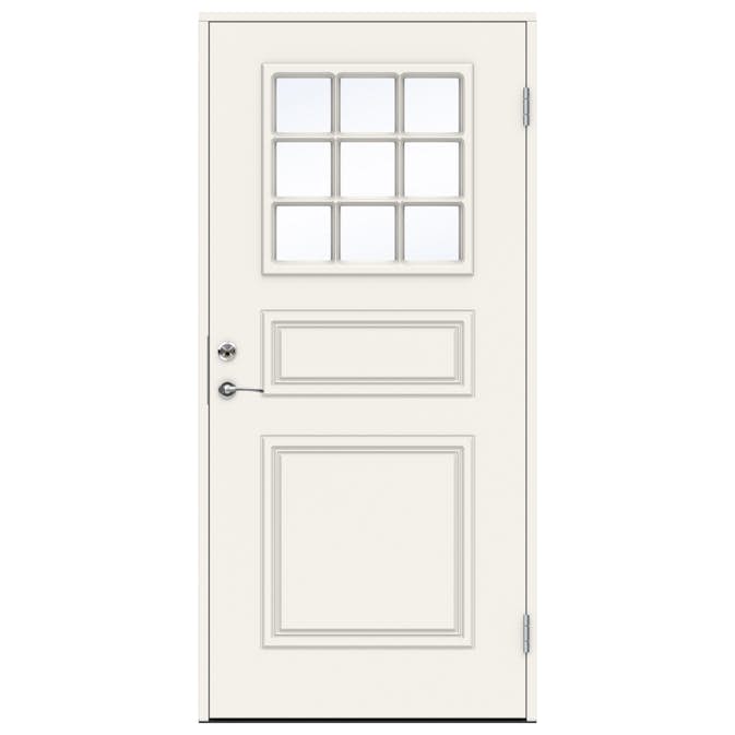 Ytterdør Swedoor Ives Klarglass Hvit