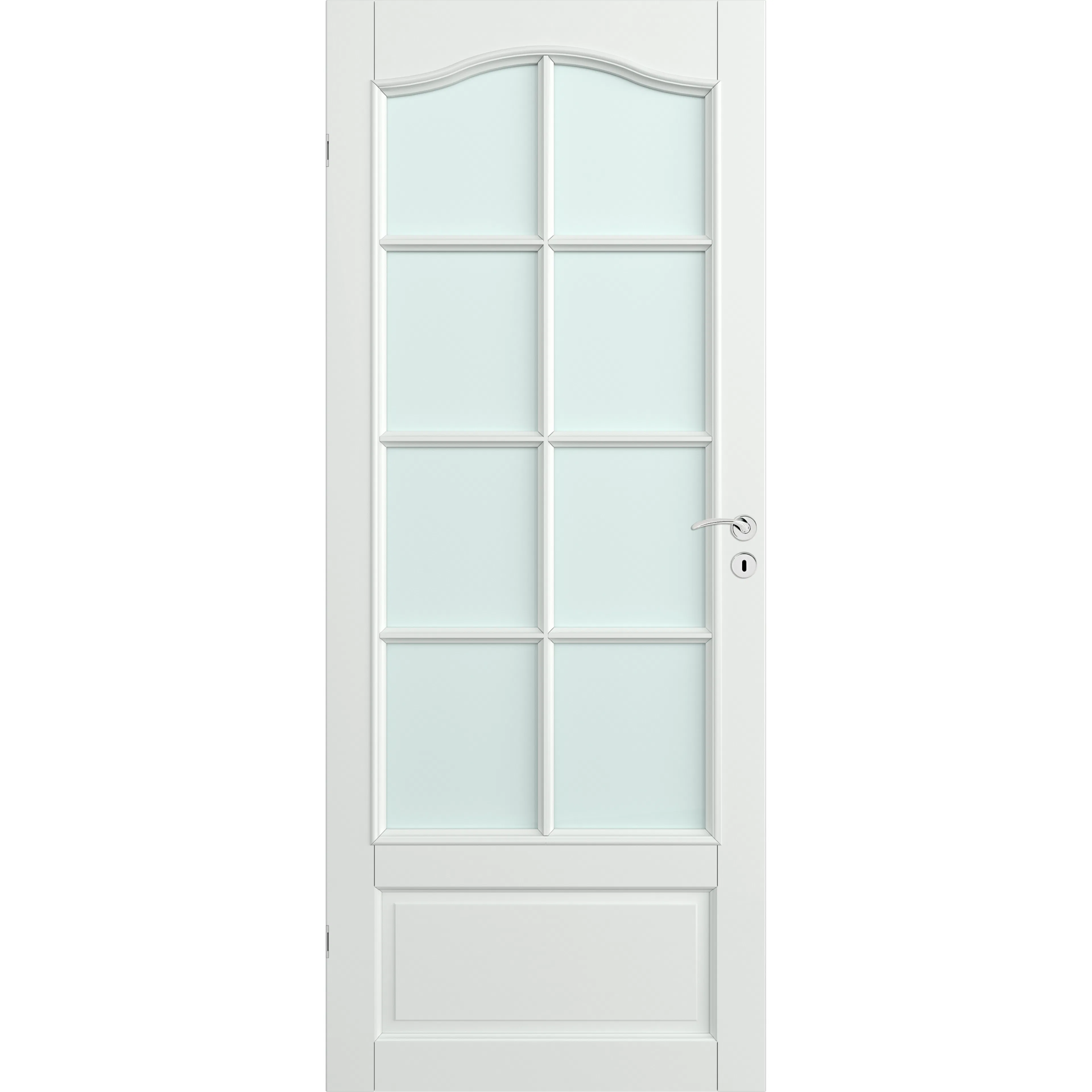 DØR 10X20 SIV SPR LAV NCS S0500-N BxH: 100x200 (dørbladmål: 92,6x194), Klassisk Hvit S0500-N