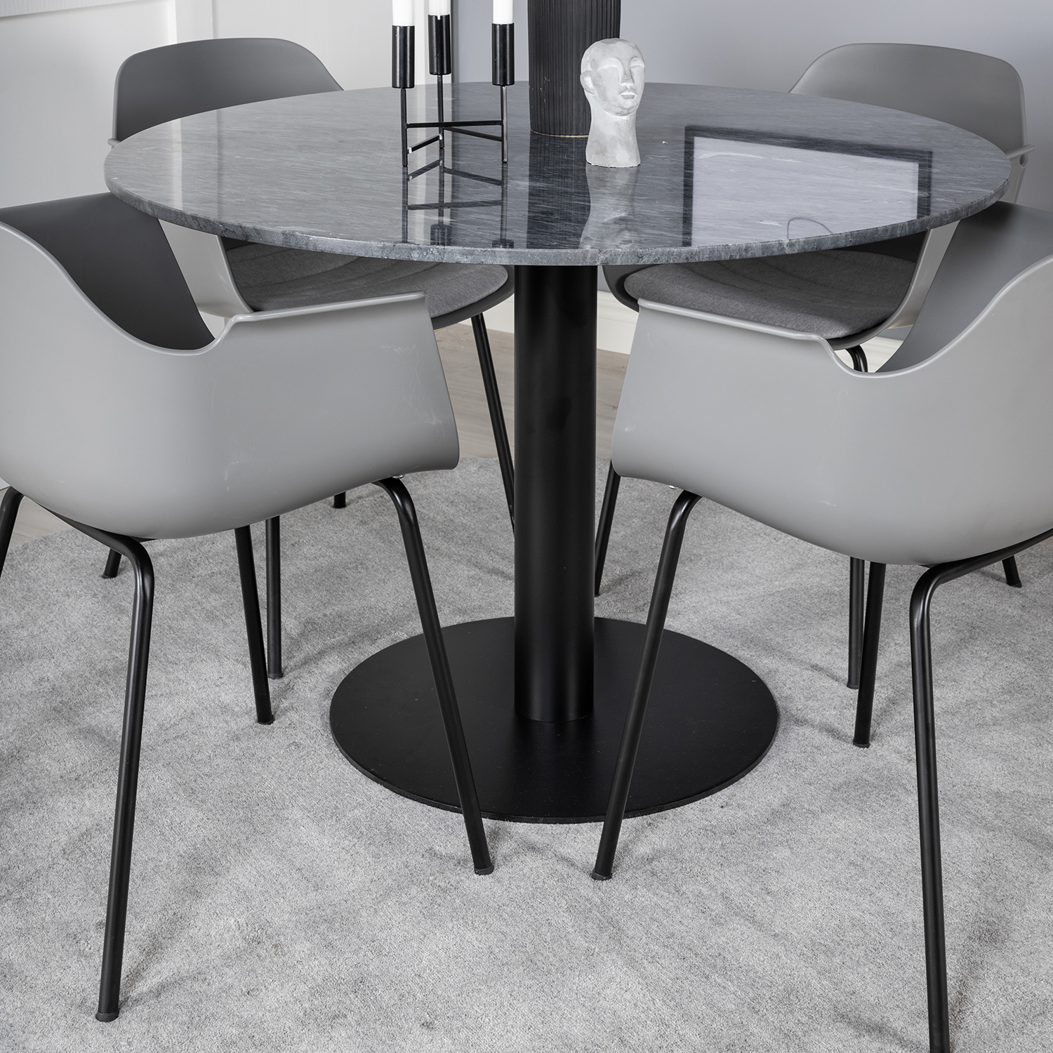 Spisegruppe Venture Home Estelle med 4 Colombine Stoler
