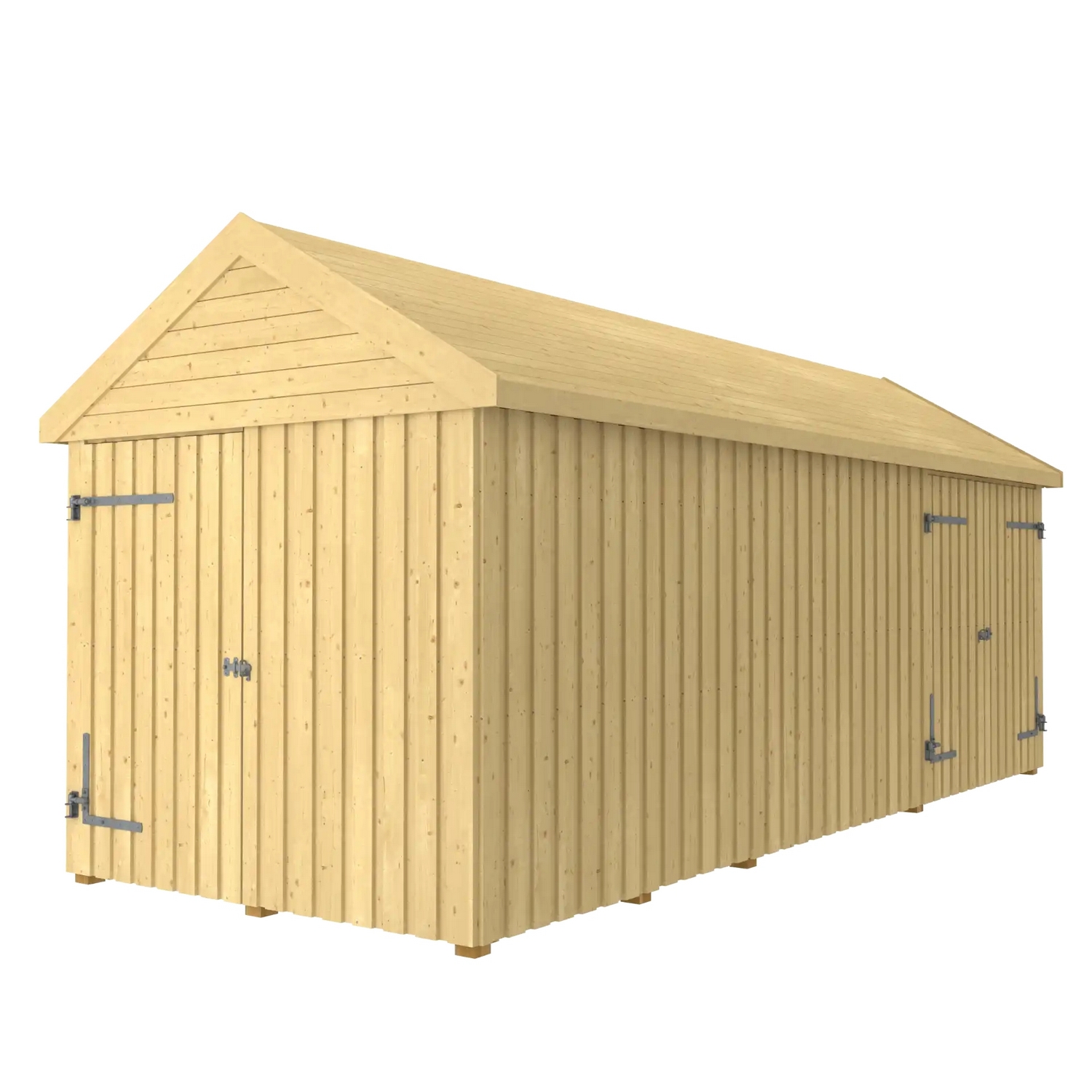 Utebod PLUS Classic Multi Hagehus 3 Moduler Enkel/Dobbeldør Lukket 14,5m2