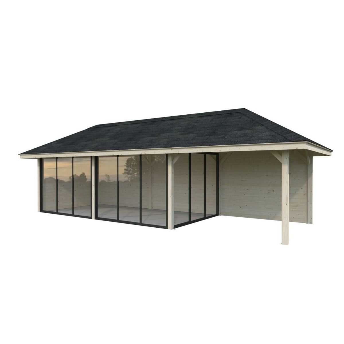 Hagestue Palmako Bianca 24,9 m2 Sett 217 Slide