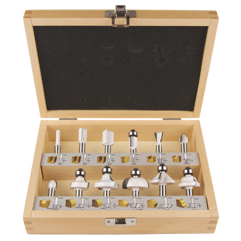 Fresesett Makita 12 Deler 8 mm