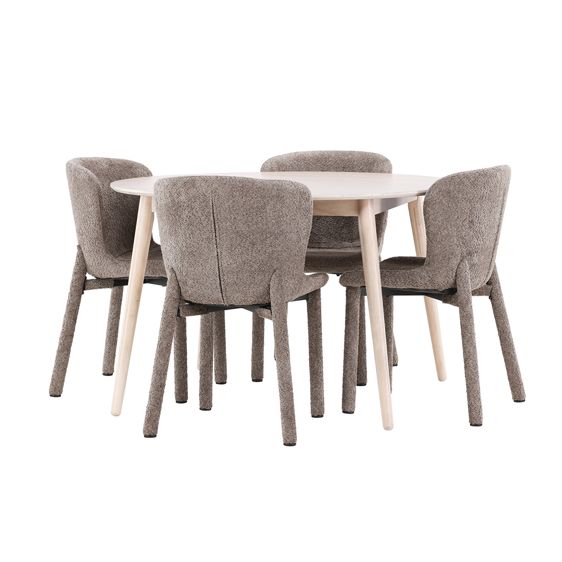 Spisegruppe Venture Home Flora Ø120 cm med 4st Astoria Spisestoler
