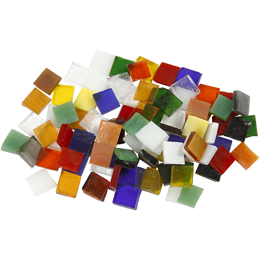 Glassmosaikk Creativ Company Str 10x10 mm 454 g/1 Pk