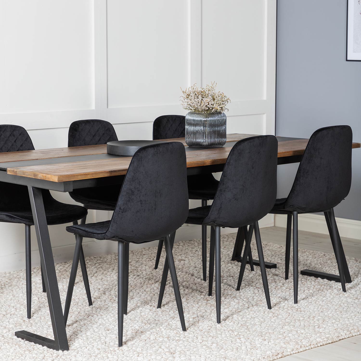 Spisegruppe Venture Home Jane med 6 Phoi Stoler