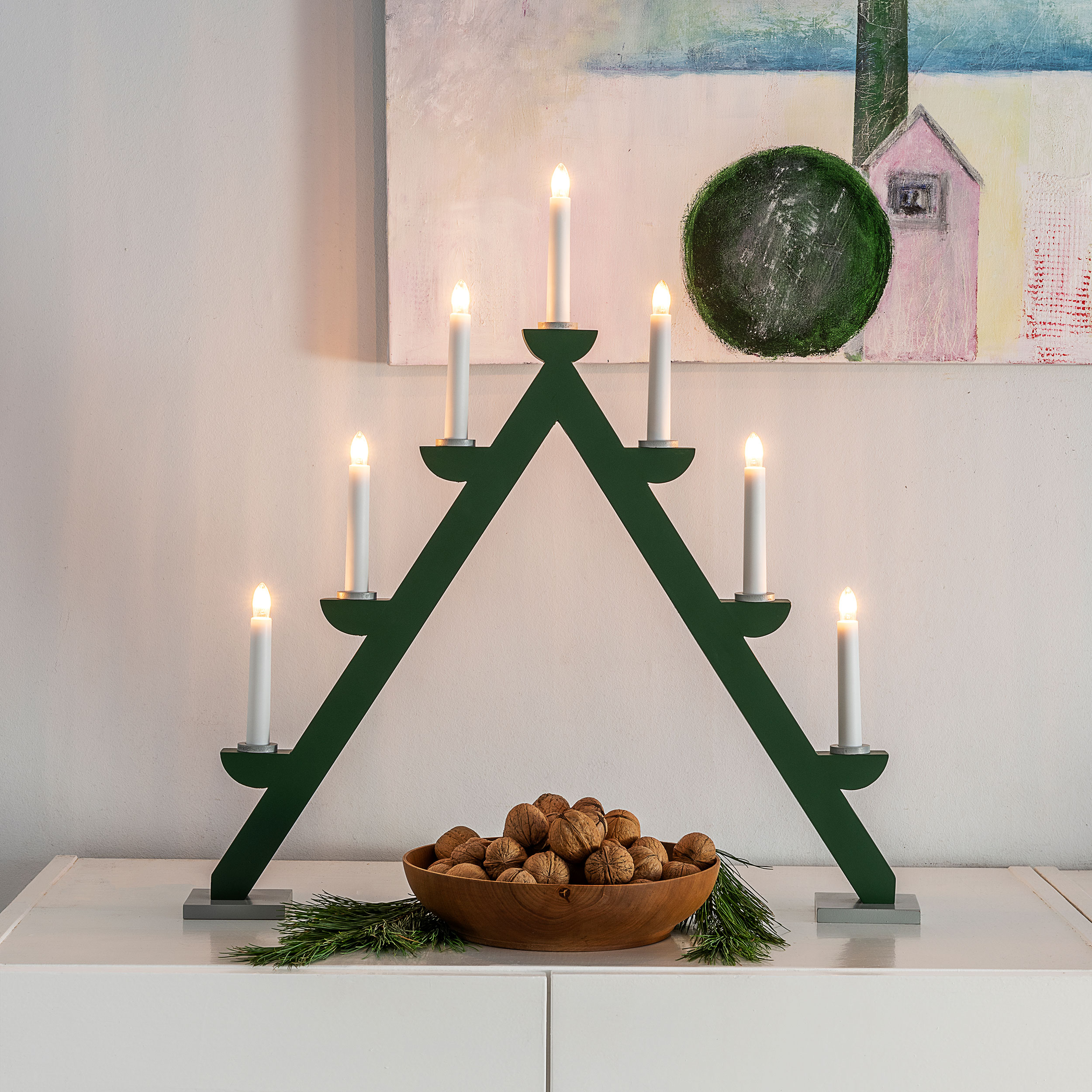 Adventstake Gnosjö Konstsmide Tre 7L