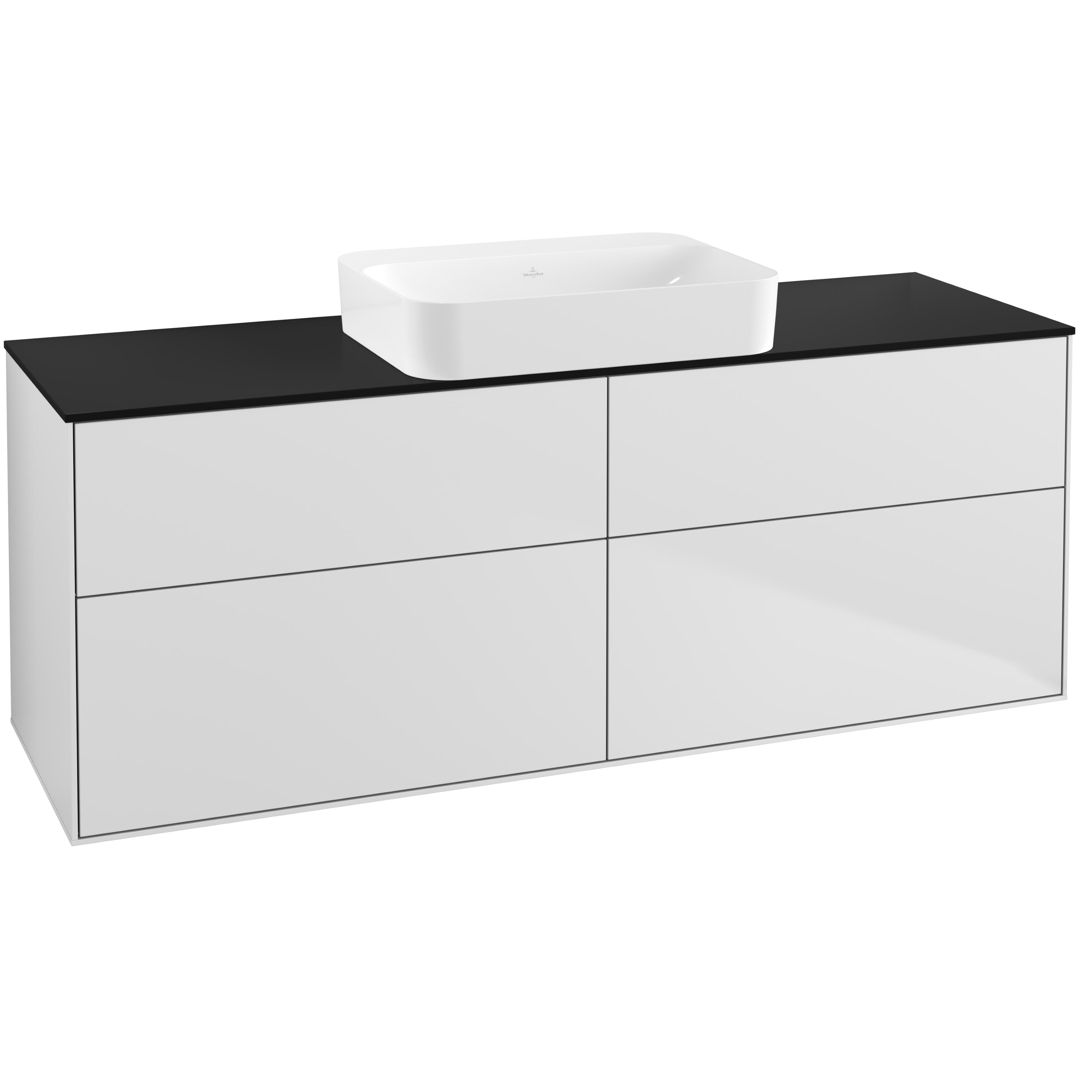 Tvättställsskåp Villeroy & Boch Finion med 4 Lådor och Bänkskiva för Fristående Tvättställ