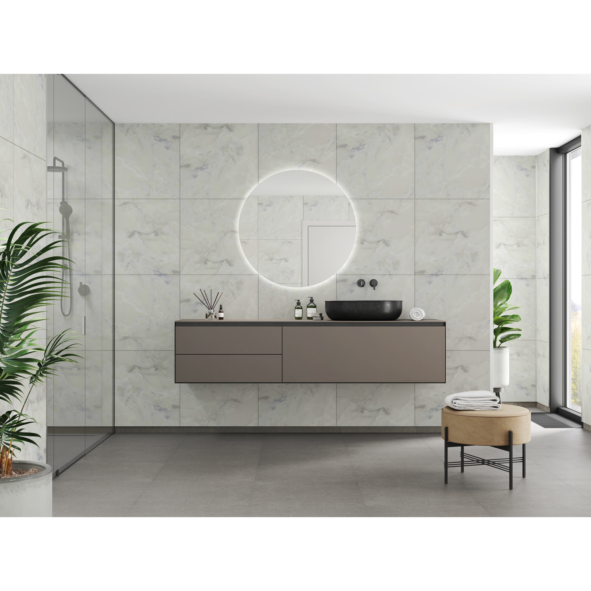 Baderomspanel Fibo 4023-M6060 Arctic Onyx