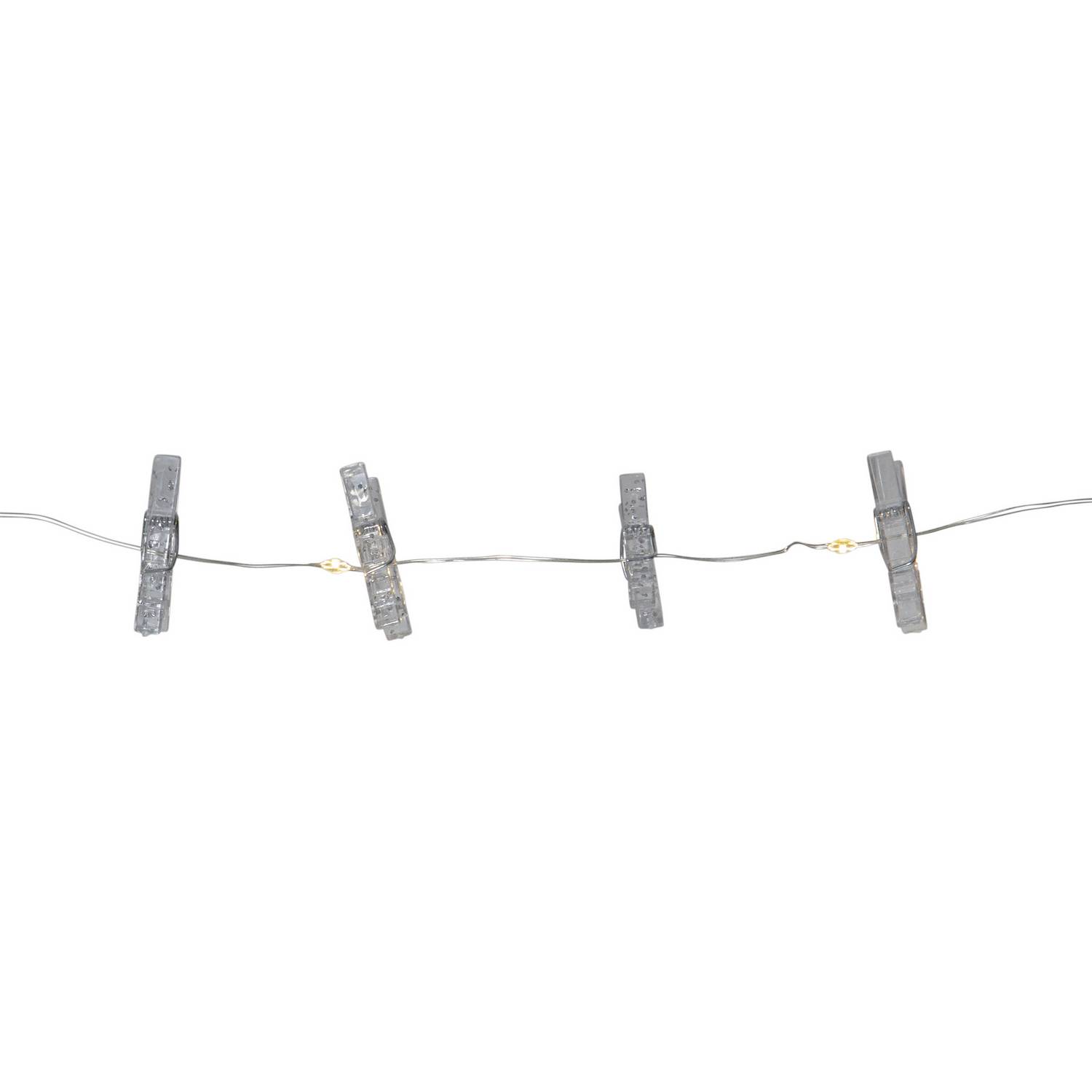 Lyslenke Star Trading Clippy driven LED-lenke med Klesklyper