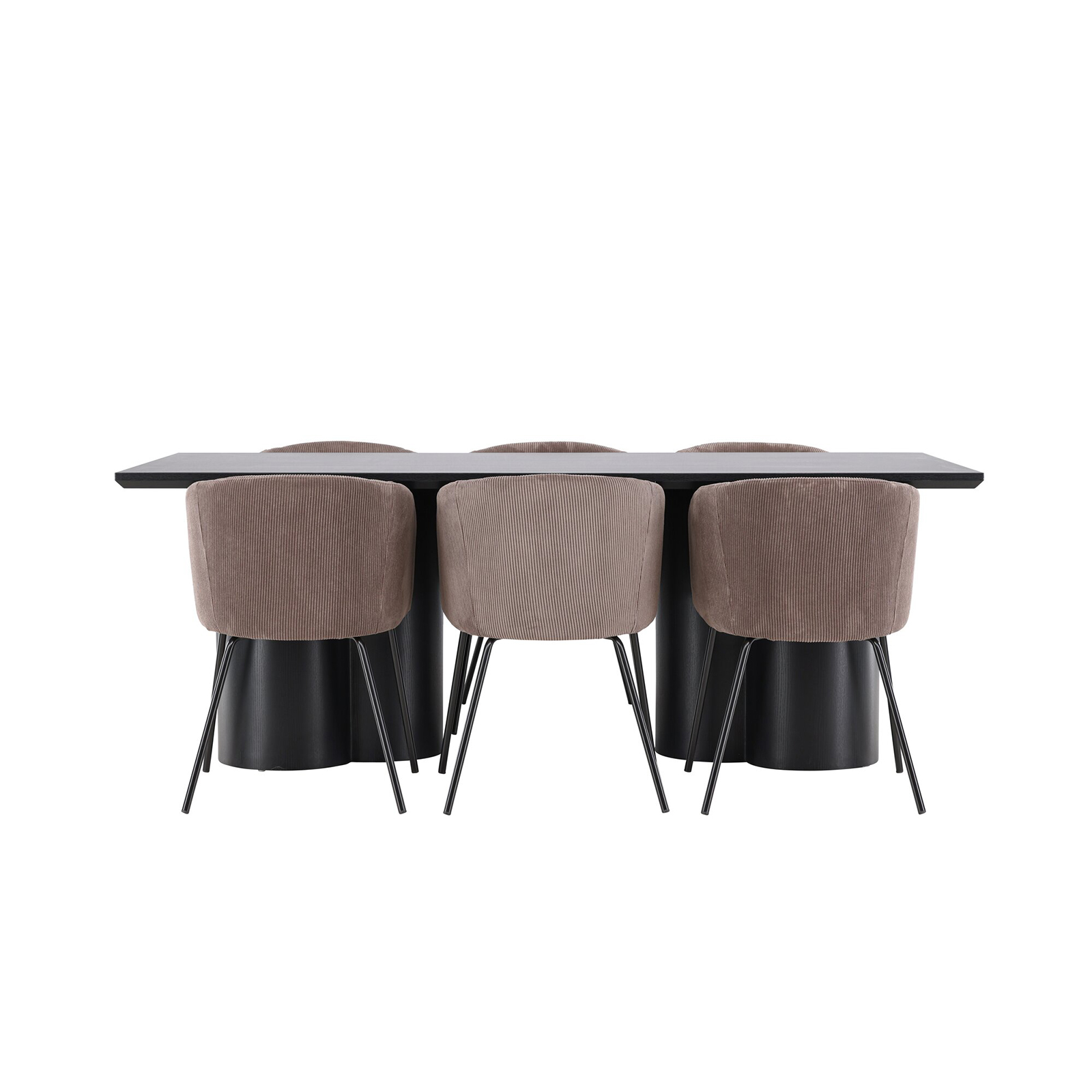 Spisegruppe Venture Home Olivia 210 med 6 stk Berit Stoler