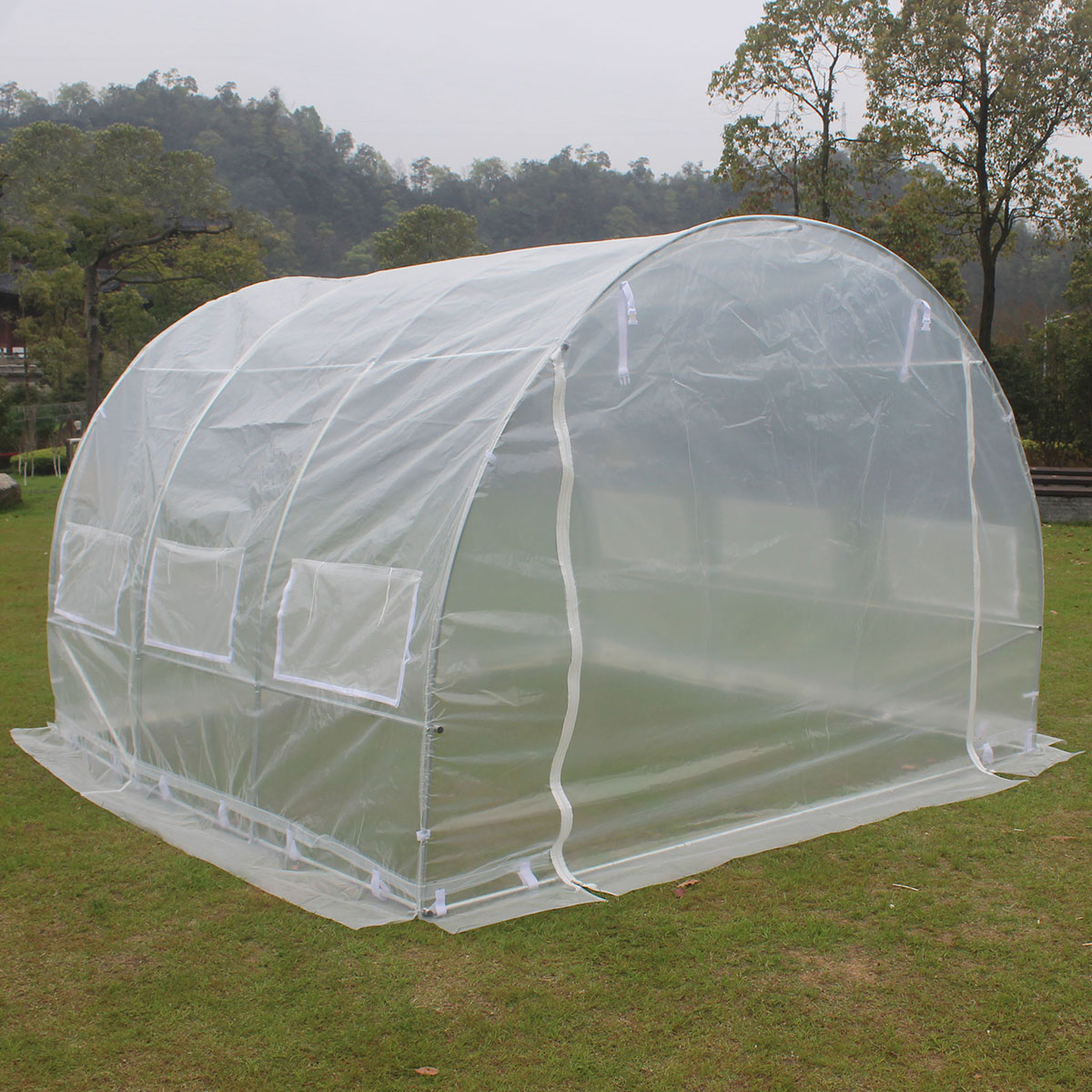 Tunnelväxthus 9m2-PE Transparent Transparent