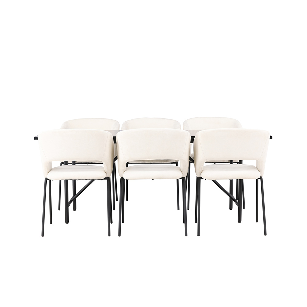 Spisegruppe Venture Home Astrid med 6 Day Stoler